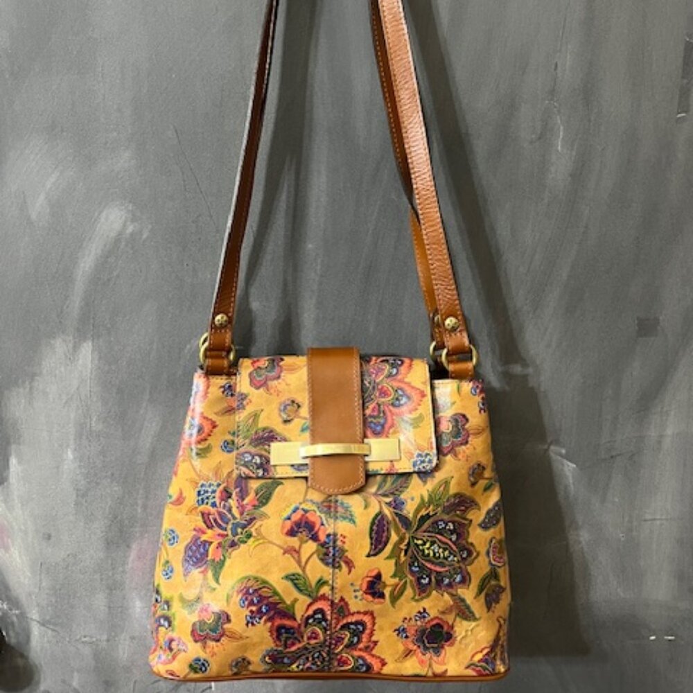 Patricia Nash Larone Shoulder Bag *New* Tan Floral French Tapestry Design - Picture 11 of 11